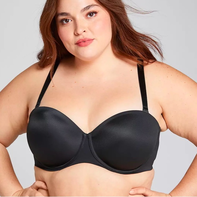 Nwt Cacique The Modern Collection Lightly Line Multi-Way Strapless Woman Bra 42f
